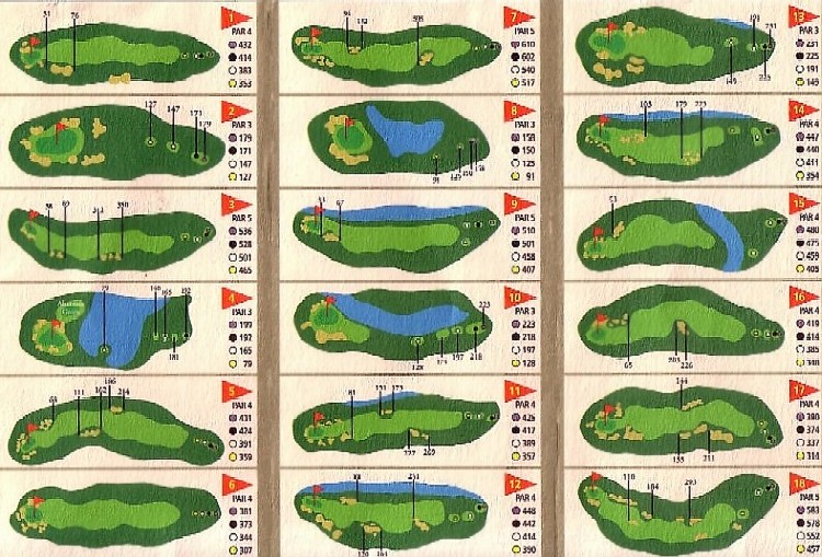 The Fairmont Springs Golf Course Layout