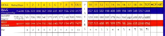 Stone Mountain Scorecard