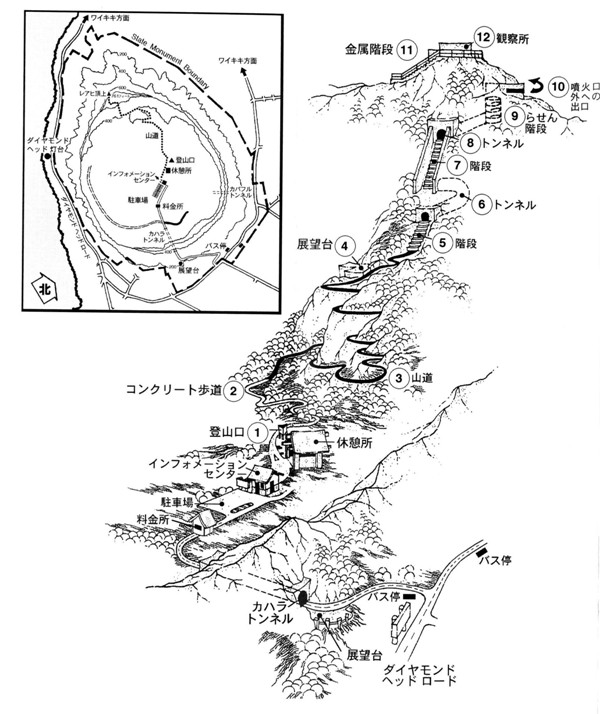 Diamond Head map